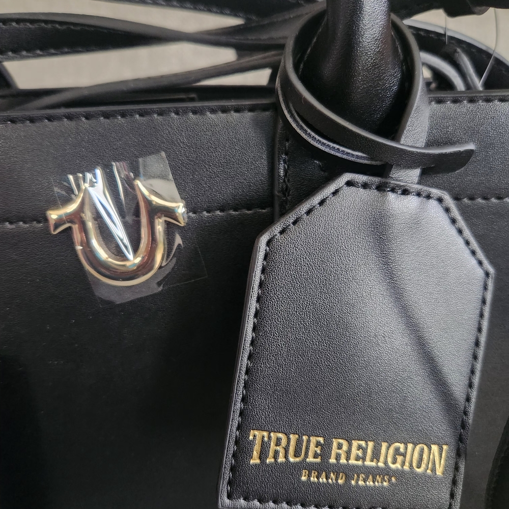 True Religion Black Women's Handbag with adjustable Strap. - Picture 6 of 16